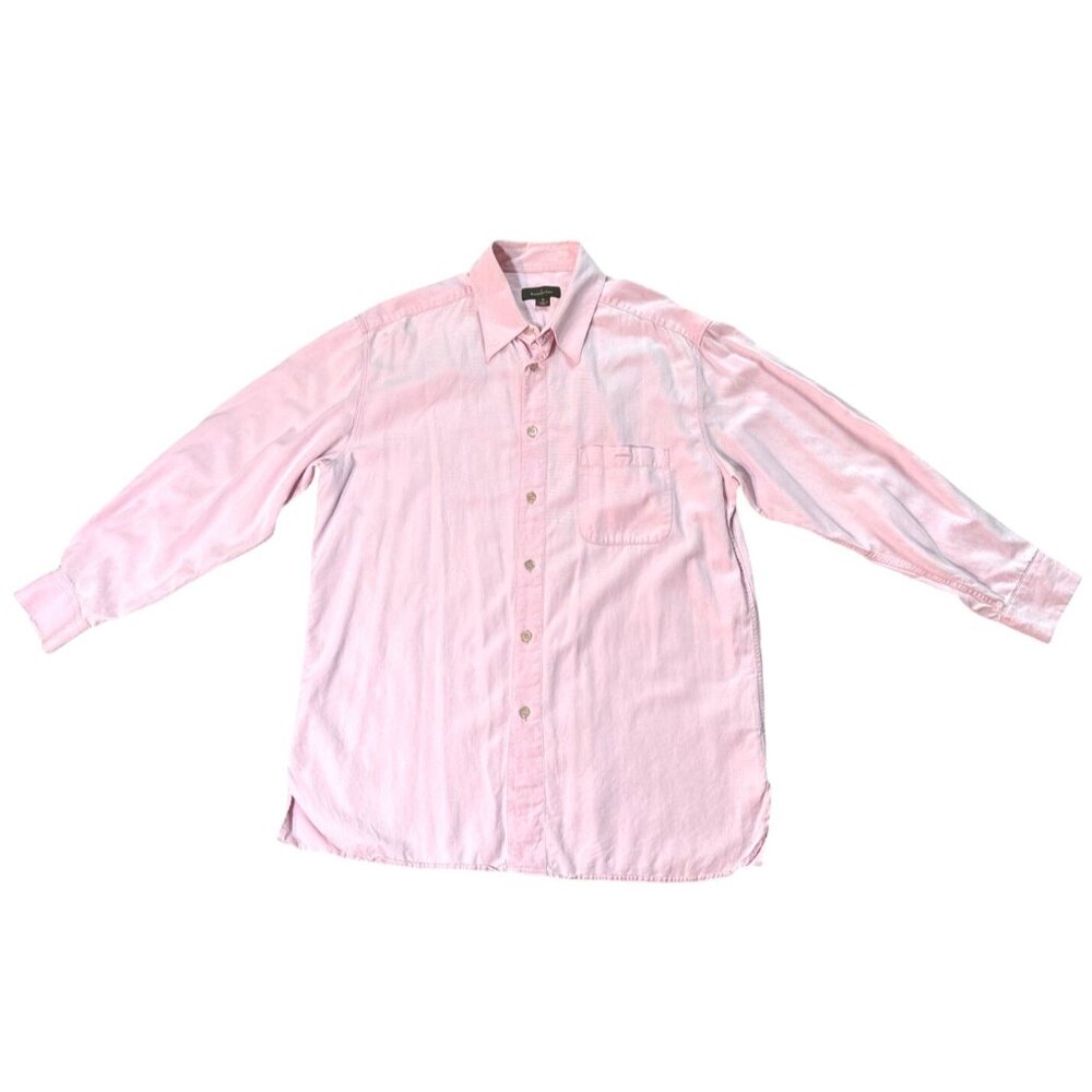 Ermenegildo‎ Zegna Shirt Casual Luxury Pink Long Sleeve Italy XL